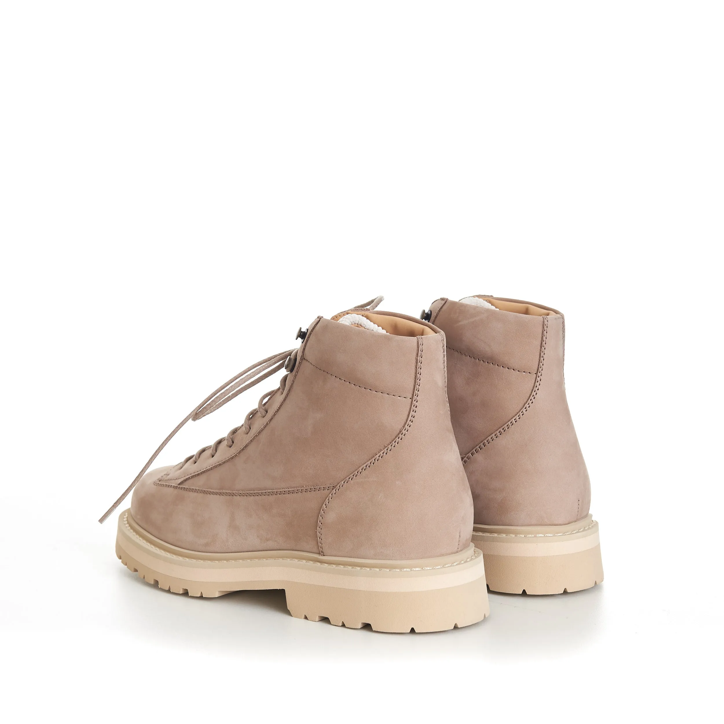 Nubuck Urban Outdoor Boots With Corduroy Insert