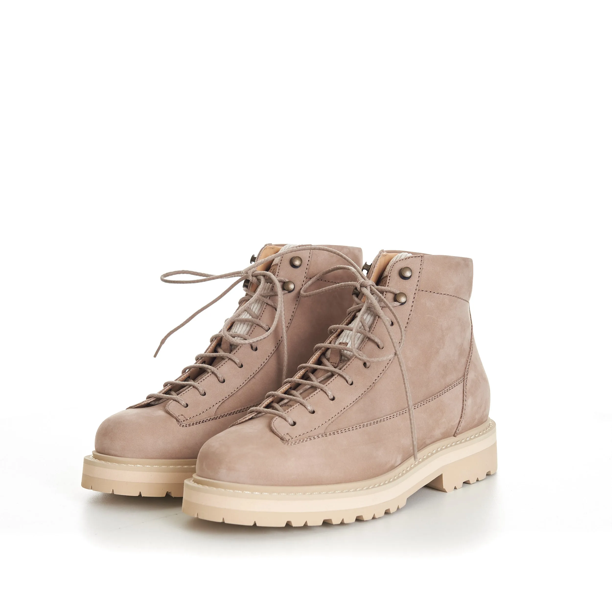 Nubuck Urban Outdoor Boots With Corduroy Insert