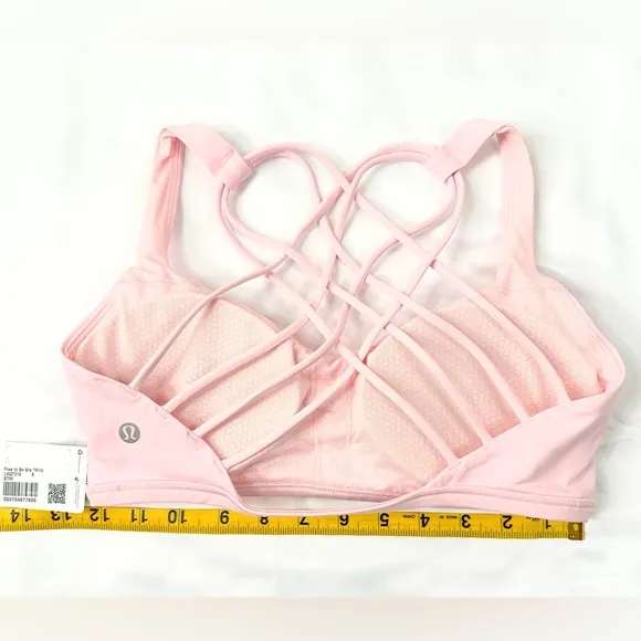 NWT Lululemon Free to Be Bra Wild Light Support A/B - Strawberry Milkshake - 8