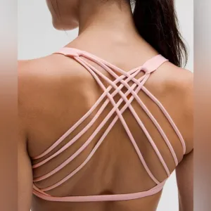 NWT Lululemon Free to Be Bra Wild Light Support A/B - Strawberry Milkshake - 8
