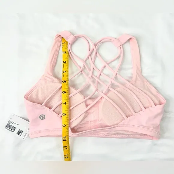NWT Lululemon Free to Be Bra Wild Light Support A/B - Strawberry Milkshake - 8