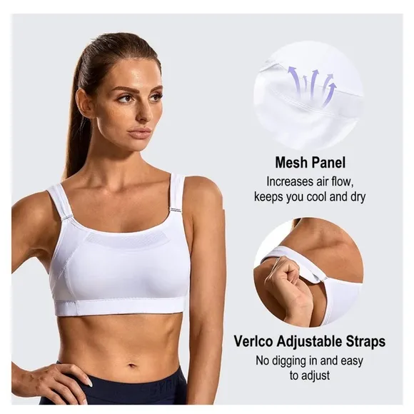 NWT Syrokan Wirefree High Impact Maximum Support Sports Bra size 40DD