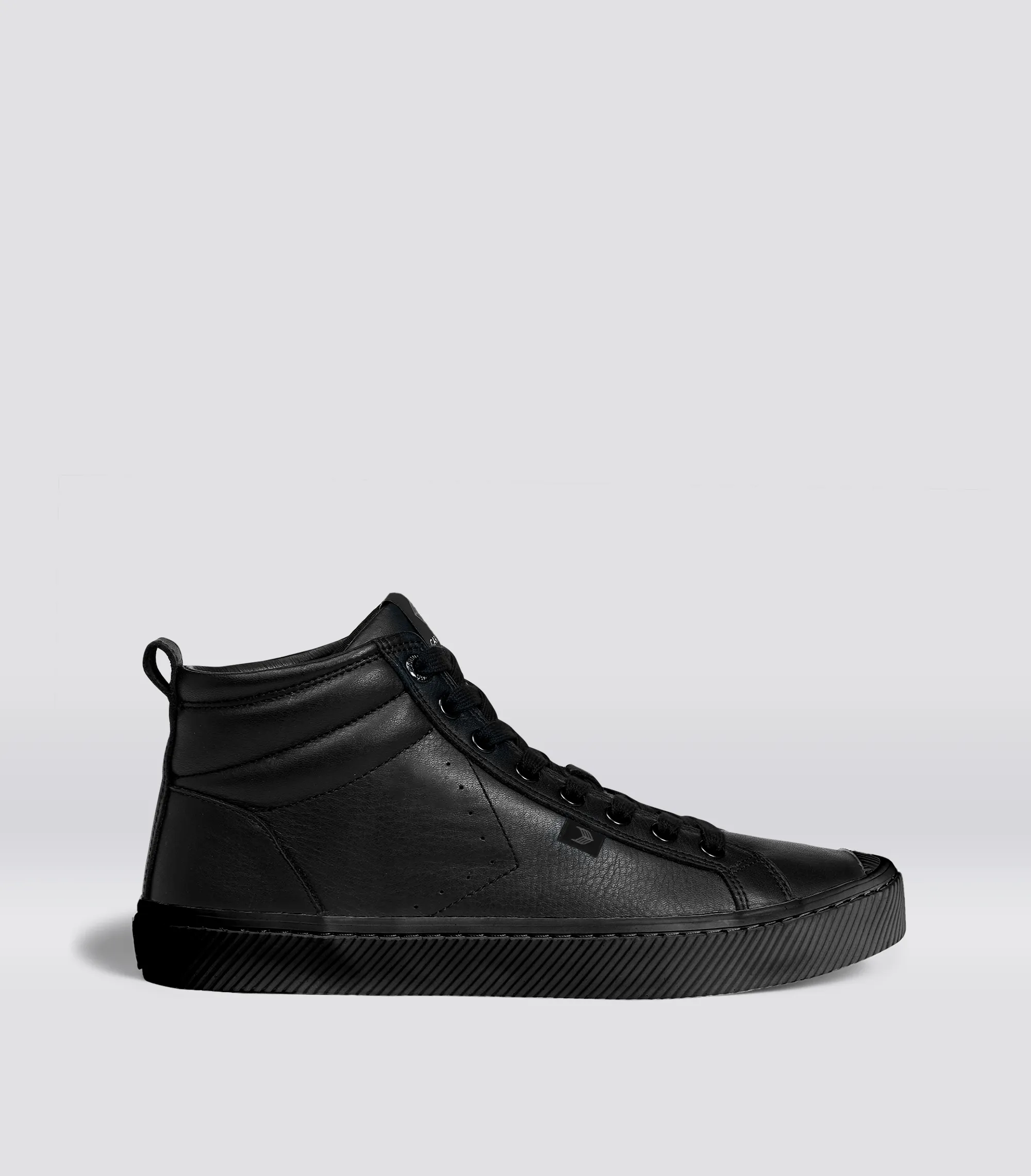 OCA High All Black Premium Leather Sneaker Women