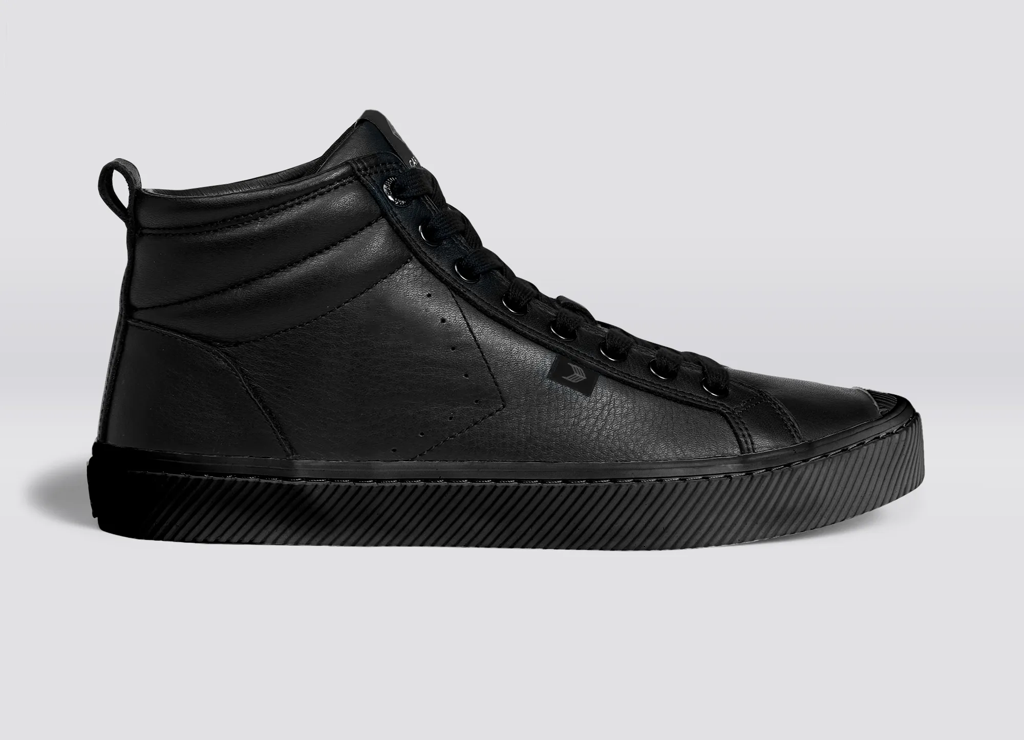 OCA High All Black Premium Leather Sneaker Women