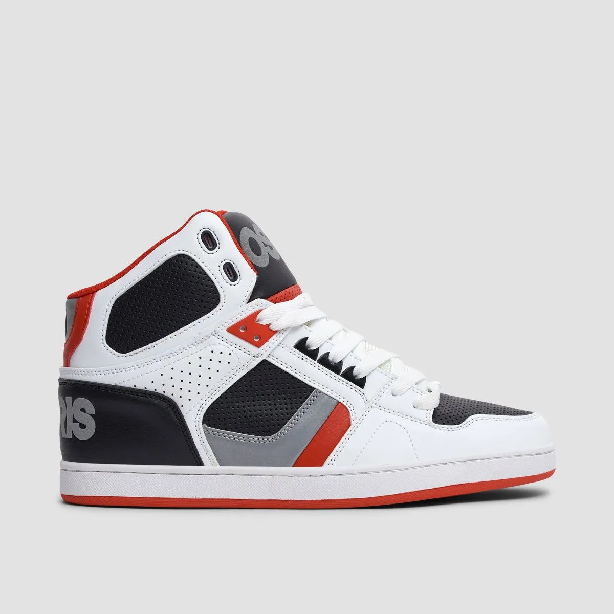 Osiris NYC 83 CLK Shoes - White/Black/3M/Red