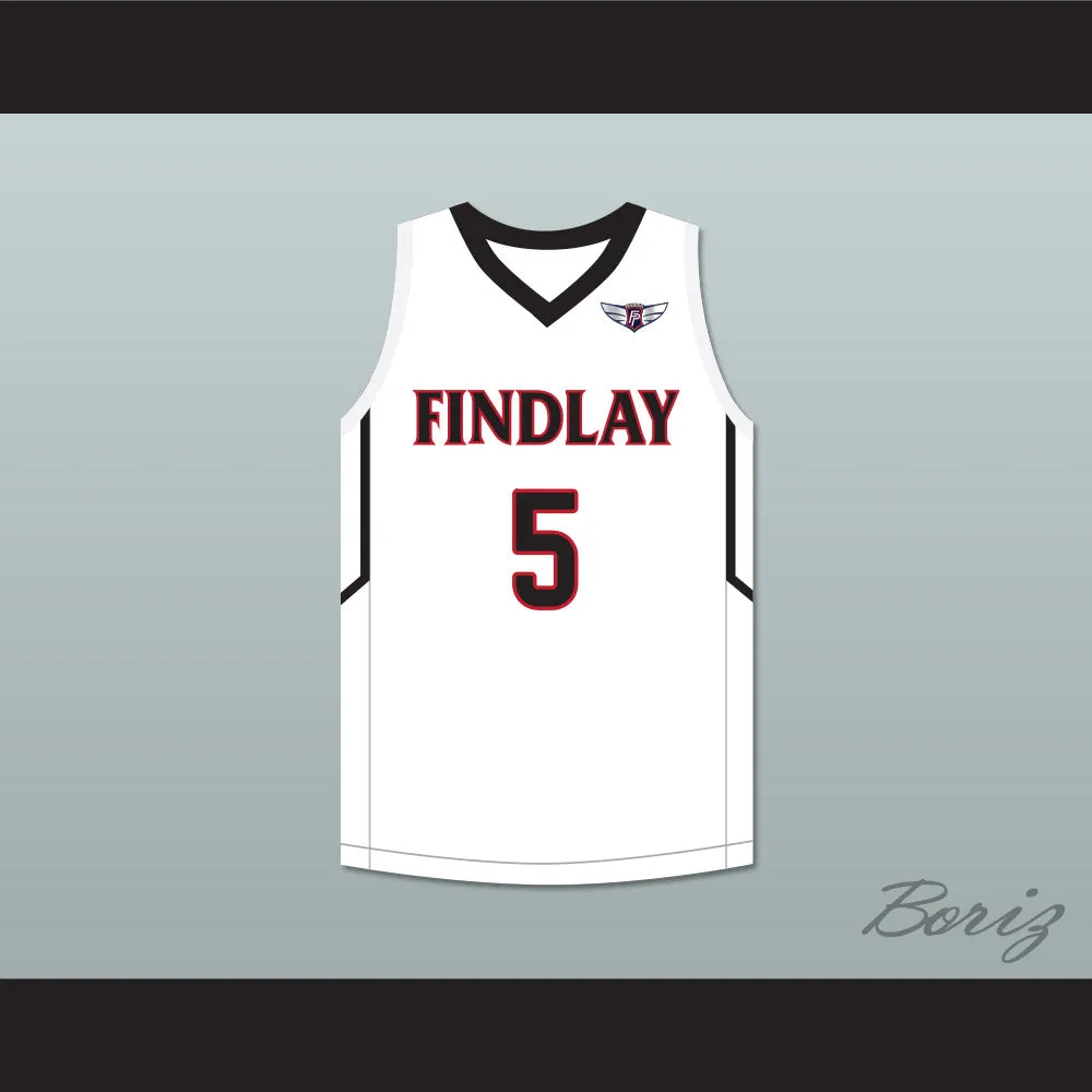 P. J. Washington 5 Findlay Prep White Basketball Jersey 2