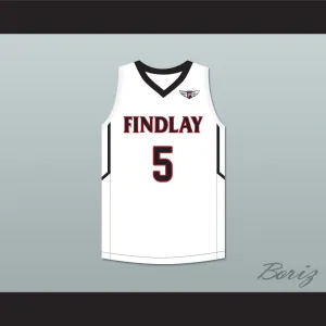 P. J. Washington 5 Findlay Prep White Basketball Jersey 2