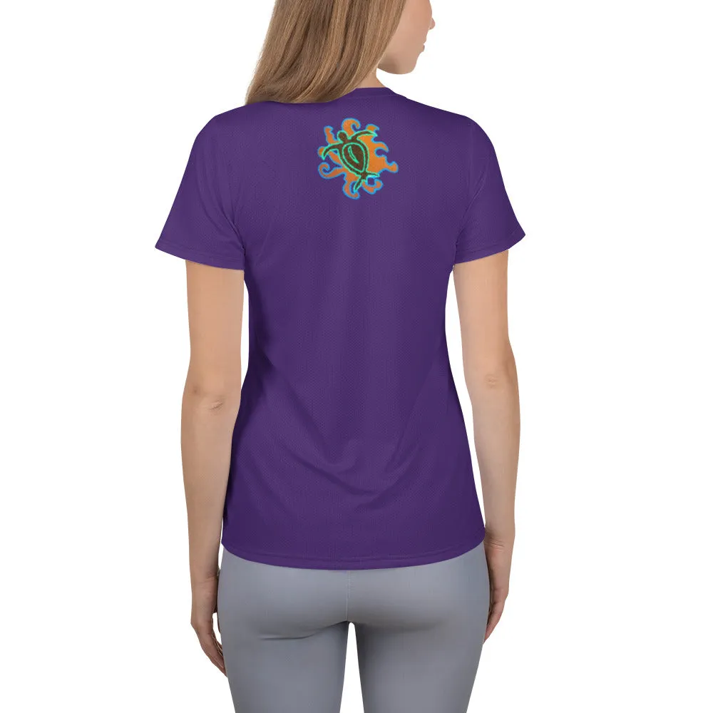 Pacific Traveler design All-Over Print Women's Athletic T-shirt