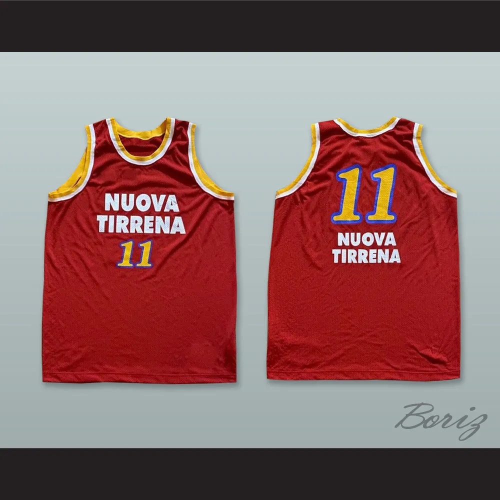 Pallacanestro Virtus Roma 11 Red Basketball Jersey
