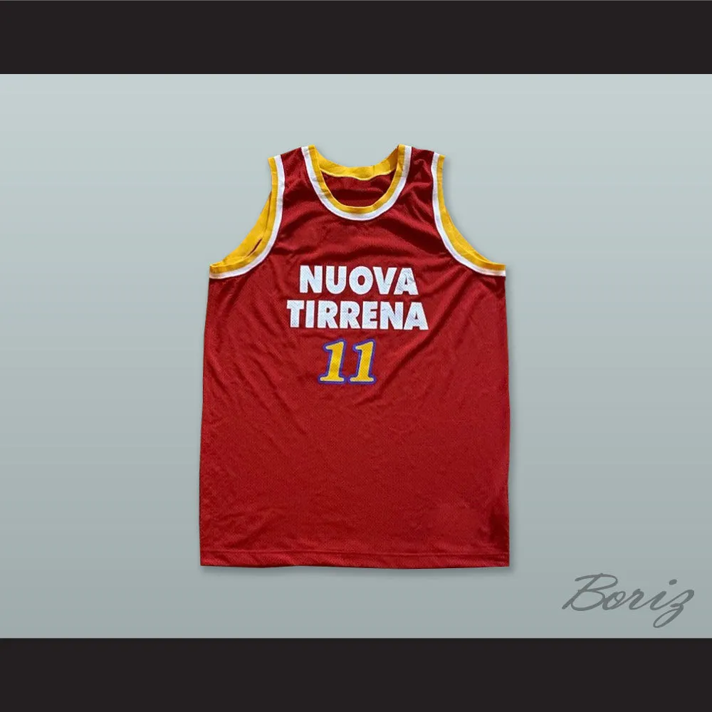 Pallacanestro Virtus Roma 11 Red Basketball Jersey