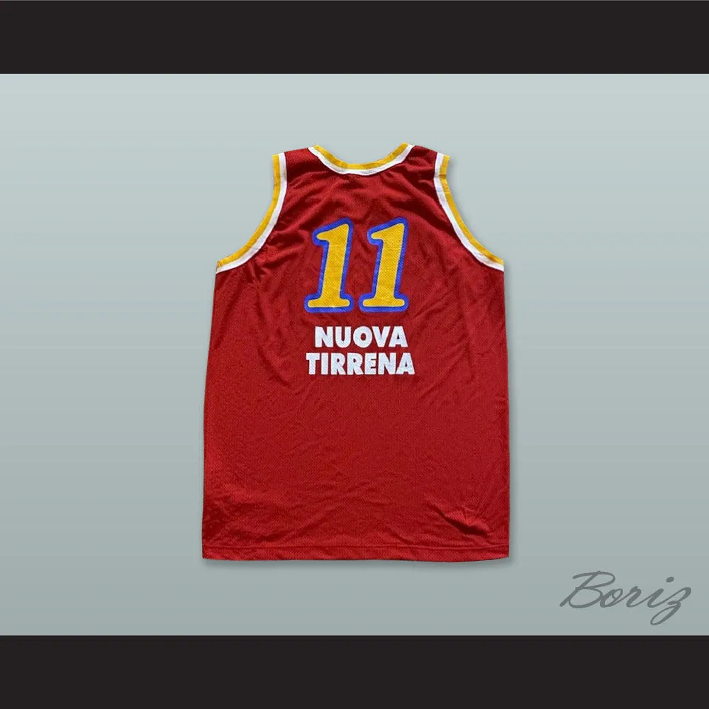 Pallacanestro Virtus Roma 11 Red Basketball Jersey