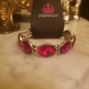 Paparazzi - Royal  - Red Bracelet