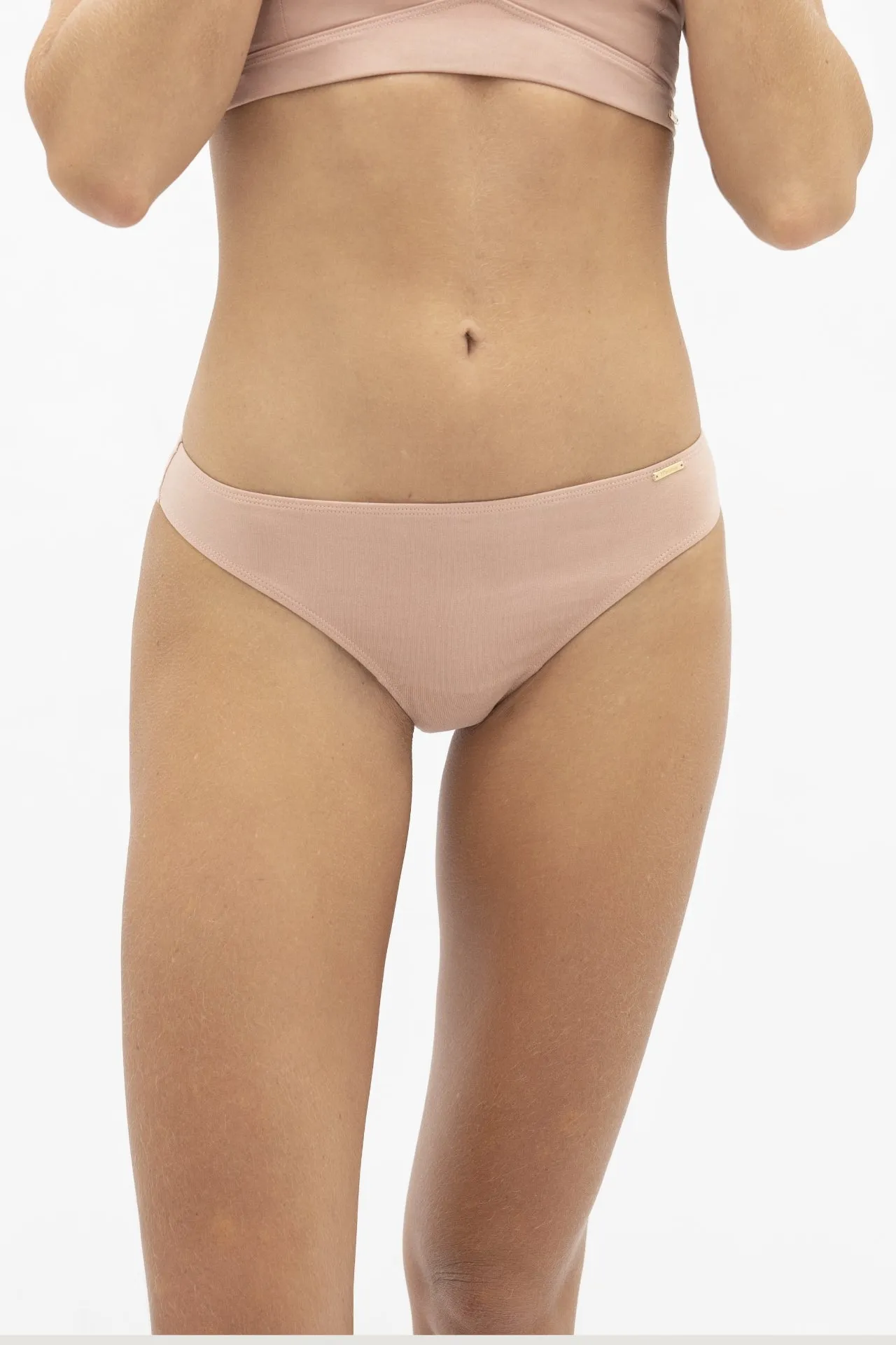 Paris G-String Brief - Pink Peony