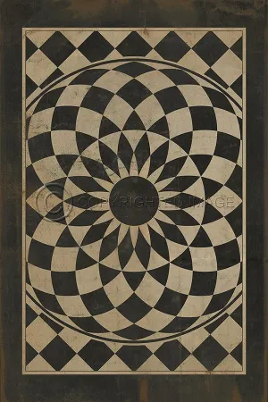 Pattern 01 "We're All Mad Here" Vinyl Floorcloth - Spicher & Co.