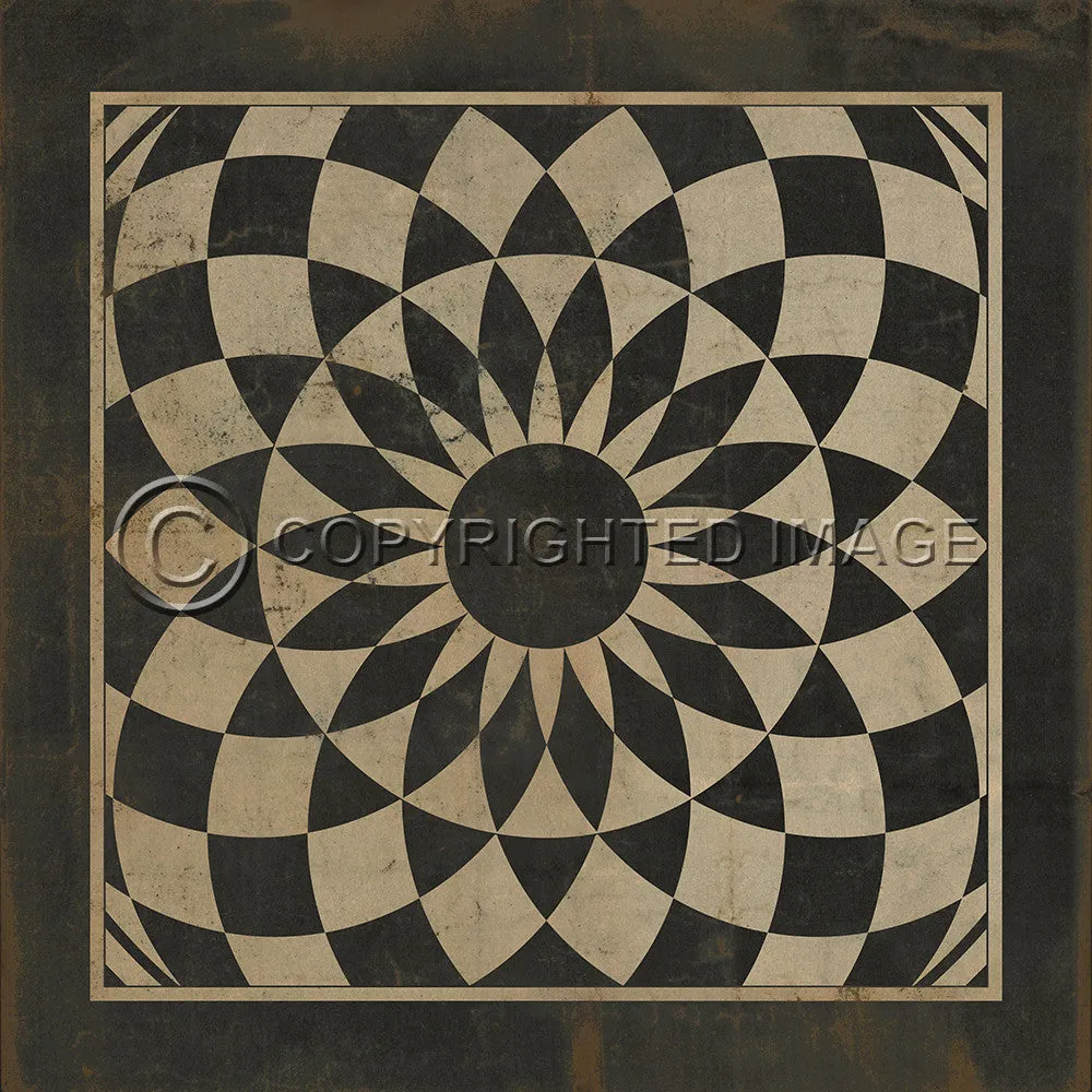 Pattern 01 "We're All Mad Here" Vinyl Floorcloth - Spicher & Co.
