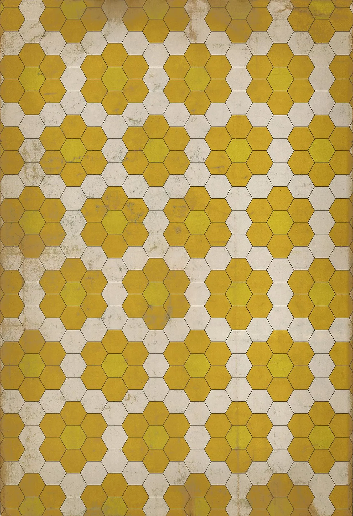 Pattern 02 "The Bee's Knees" Vinyl Floorcloth - Spicher & Co.