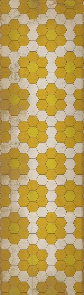 Pattern 02 "The Bee's Knees" Vinyl Floorcloth - Spicher & Co.