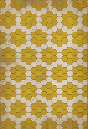 Pattern 02 "The Bee's Knees" Vinyl Floorcloth - Spicher & Co.
