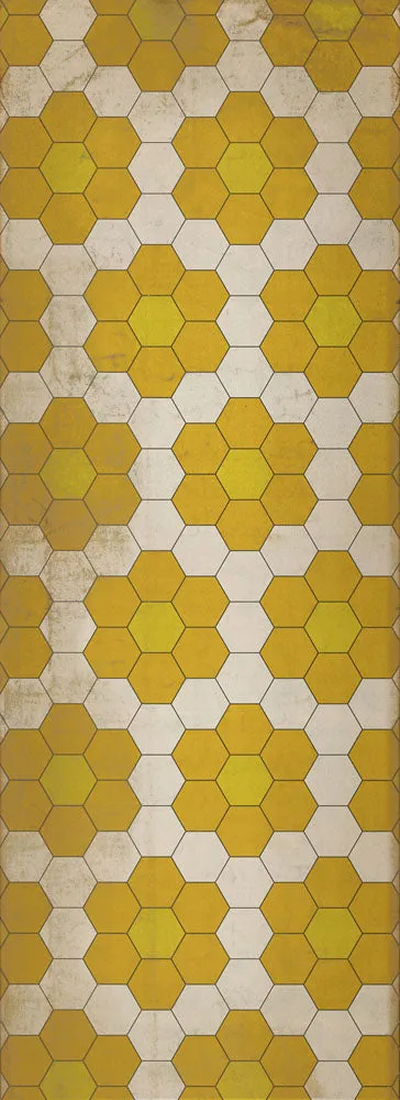 Pattern 02 "The Bee's Knees" Vinyl Floorcloth - Spicher & Co.