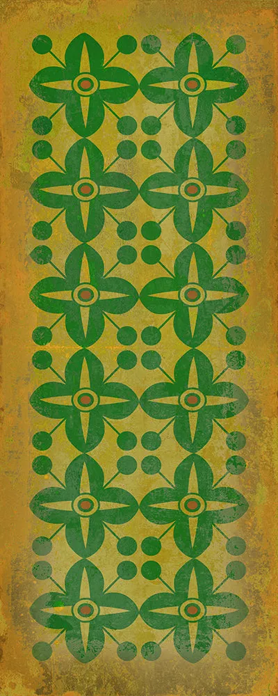 Pattern 03 "Follow The Yellow Brick Road" Vinyl Floorcloth - Spicher & Co.
