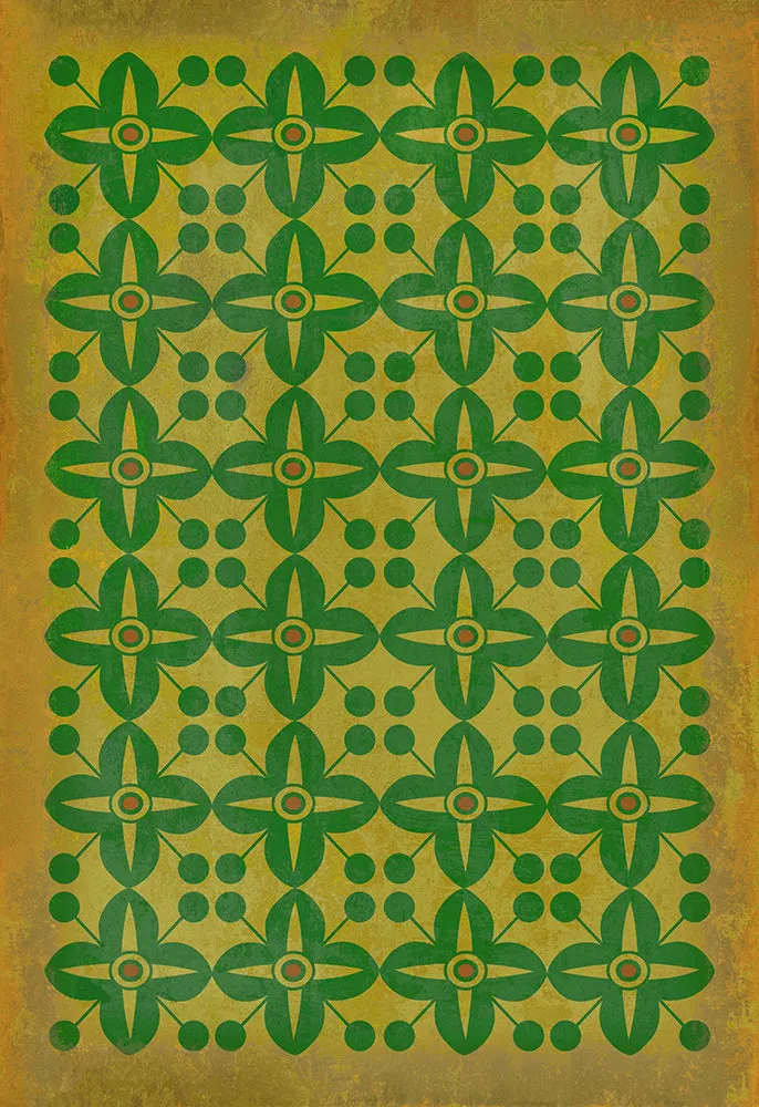 Pattern 03 "Follow The Yellow Brick Road" Vinyl Floorcloth - Spicher & Co.