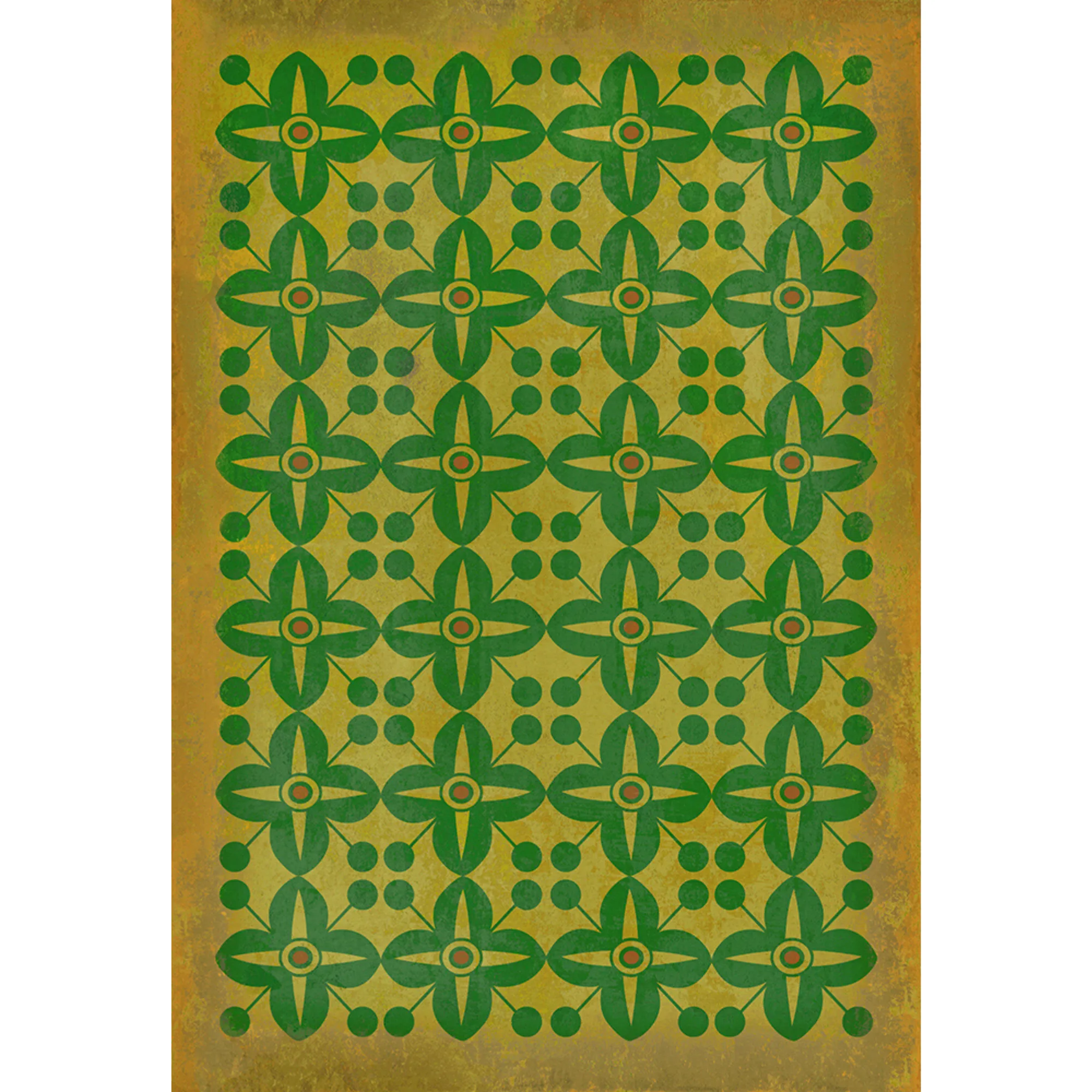Pattern 03 "Follow The Yellow Brick Road" Vinyl Floorcloth - Spicher & Co.