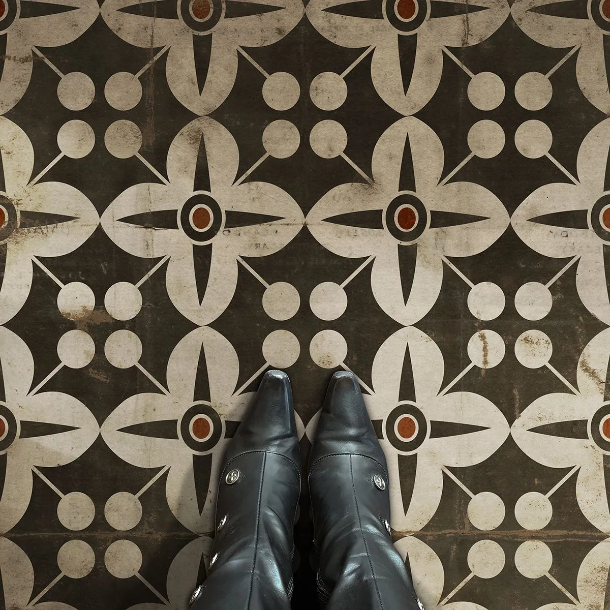 Pattern 03 "Oz" Vinyl Floorcloth - Spicher & Co.