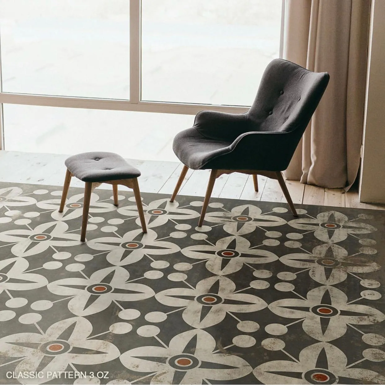Pattern 03 "Oz" Vinyl Floorcloth - Spicher & Co.