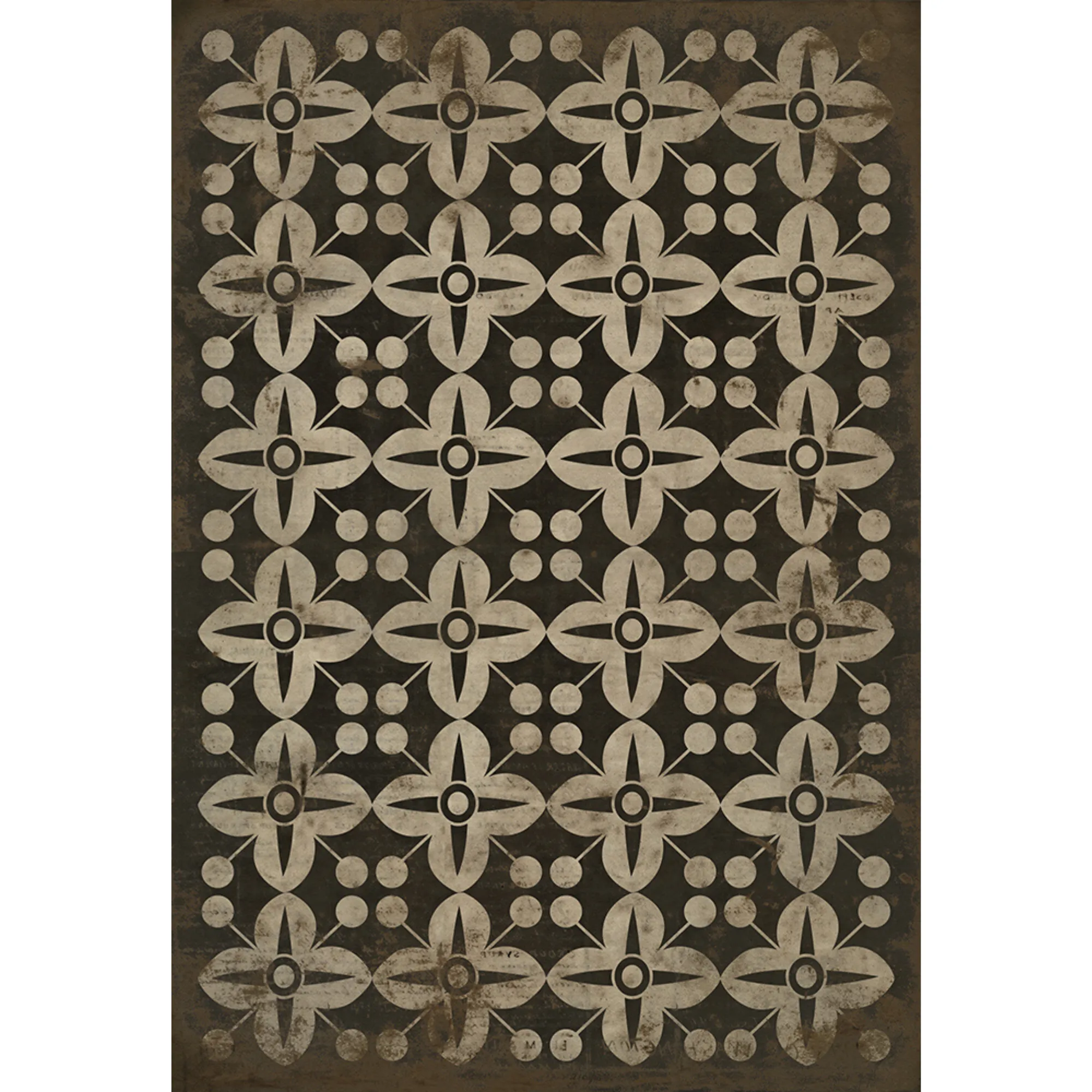Pattern 03 "There's No Place Like Home" Vinyl Floorcloth - Spicher & Co.