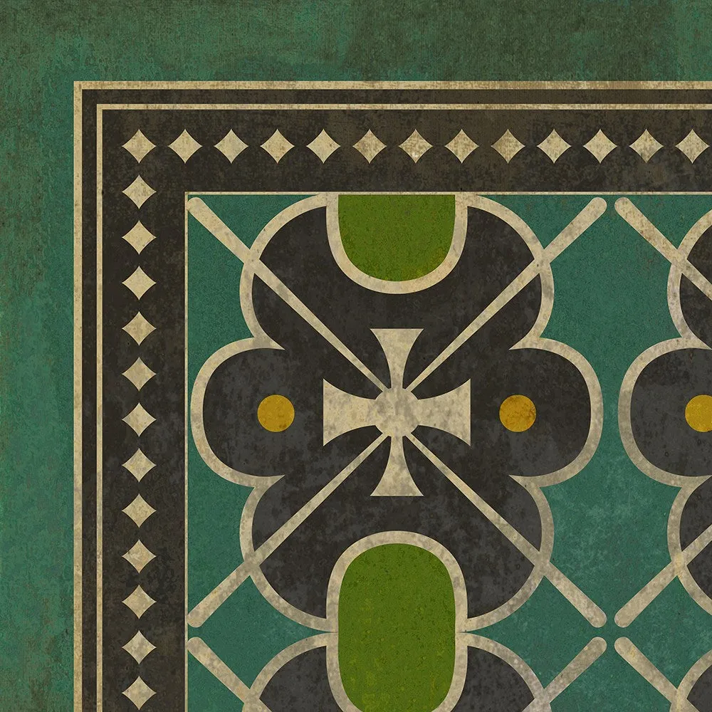 Pattern 05 "Miss Havisham" Vinyl Floorcloth - Spicher & Co.