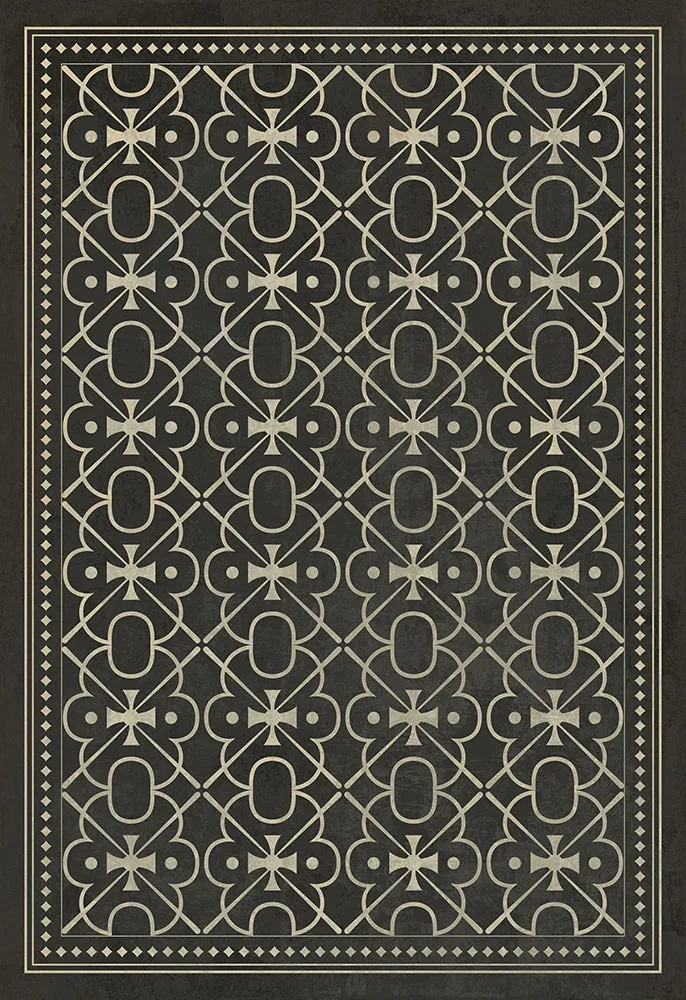 Pattern 05 "Moriarty" Vinyl Floorcloth - Spicher & Co.
