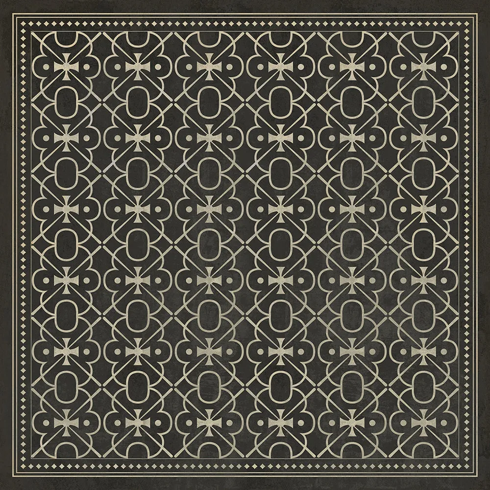 Pattern 05 "Moriarty" Vinyl Floorcloth - Spicher & Co.