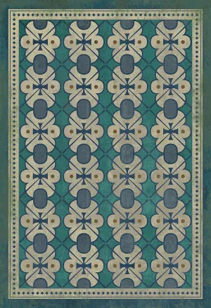 Pattern 05 "Mrs Hudson" Vinyl Floorcloth - Spicher & Co.