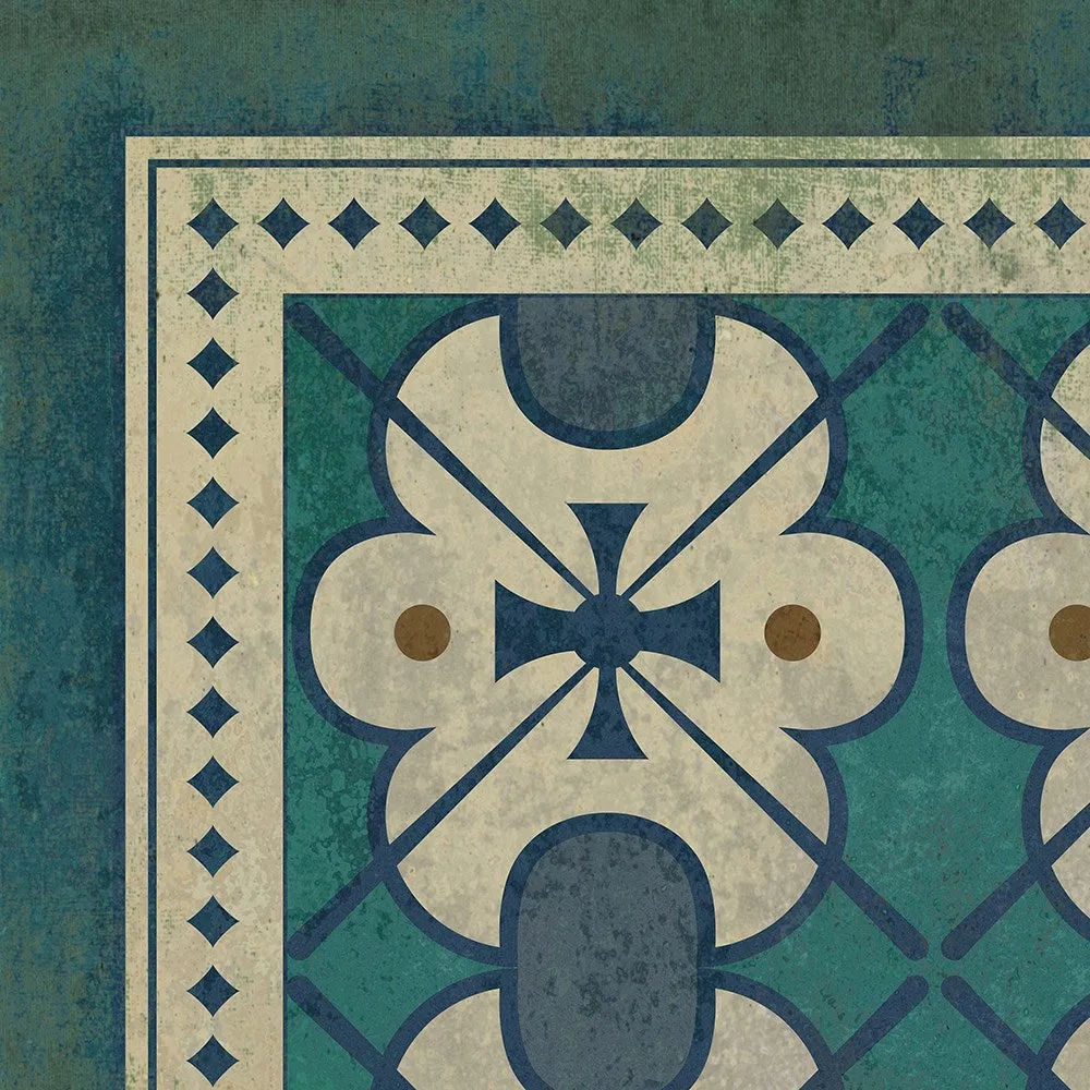Pattern 05 "Mrs Hudson" Vinyl Floorcloth - Spicher & Co.