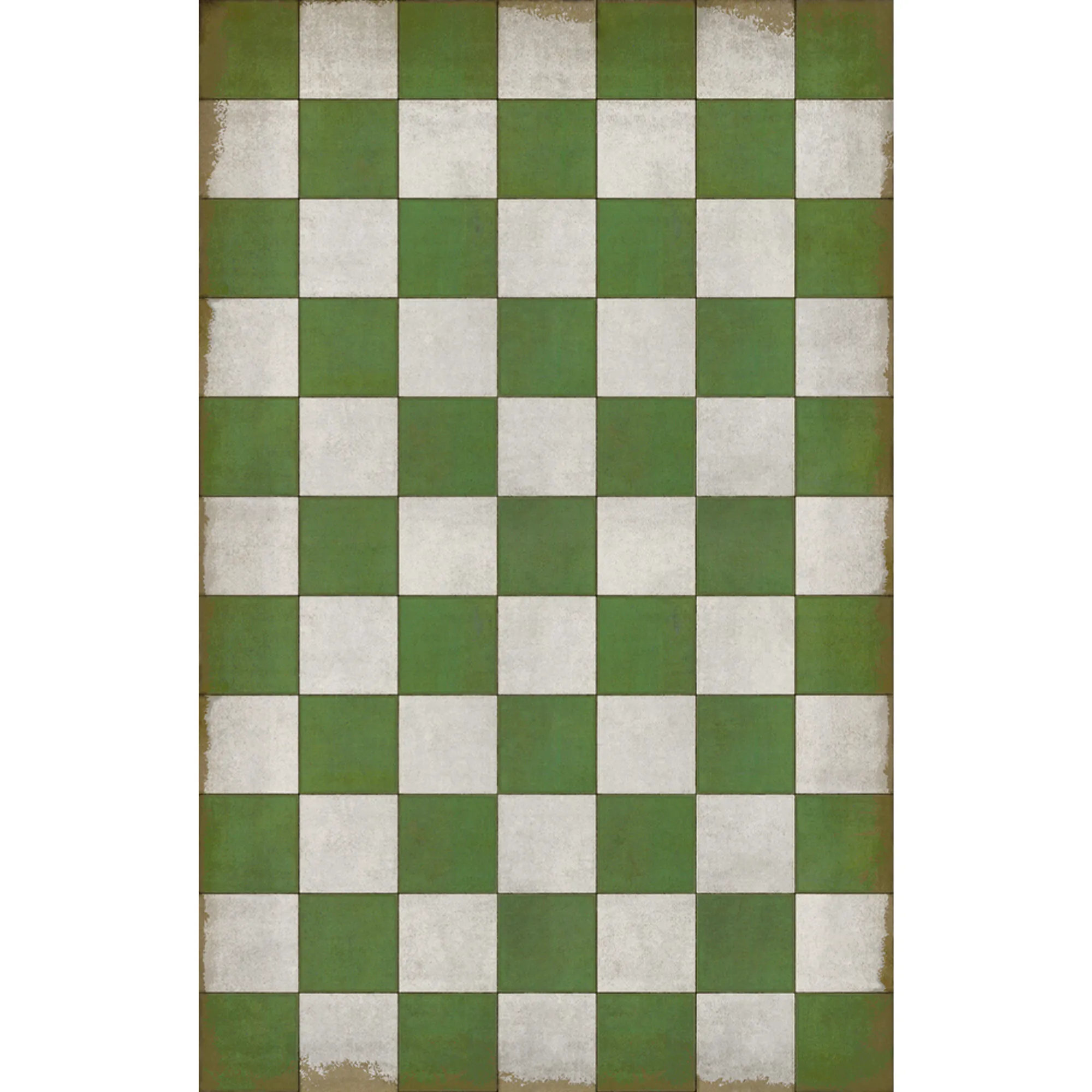 Pattern 07 "Check Please" Vinyl Floorcloth - Spicher & Co.