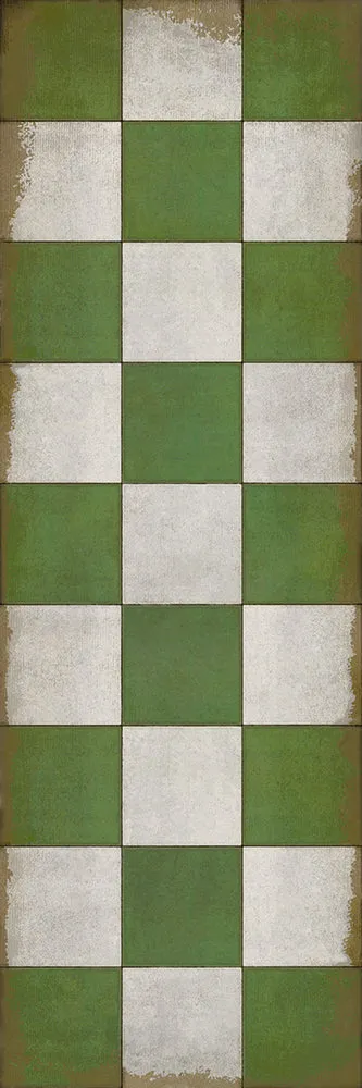 Pattern 07 "Check Please" Vinyl Floorcloth - Spicher & Co.