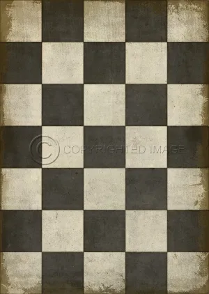 Pattern 07 "Checkered Past" Vinyl Floorcloth - Spicher & Co.