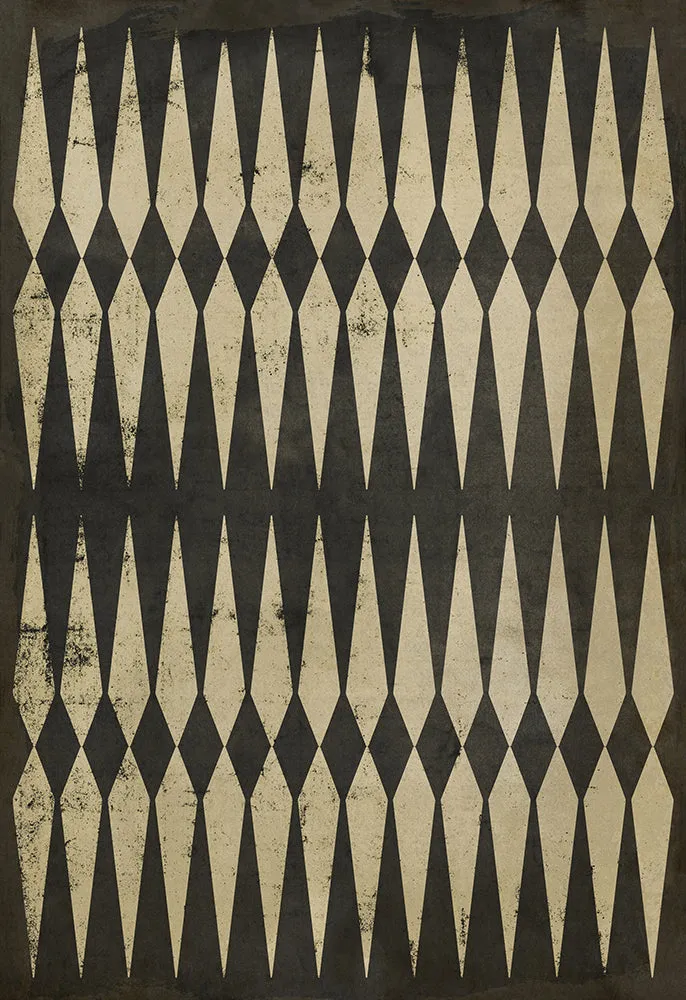 Pattern 08 "Backgammon" Vinyl Floorcloth - Spicher & Co.