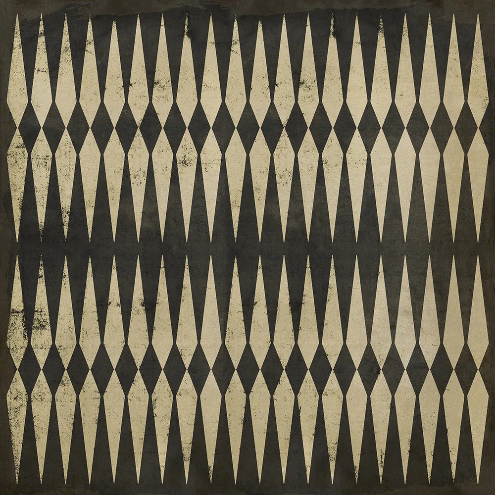 Pattern 08 "Backgammon" Vinyl Floorcloth - Spicher & Co.