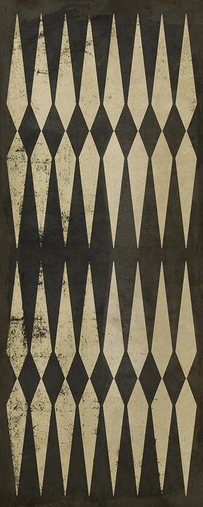 Pattern 08 "Backgammon" Vinyl Floorcloth - Spicher & Co.
