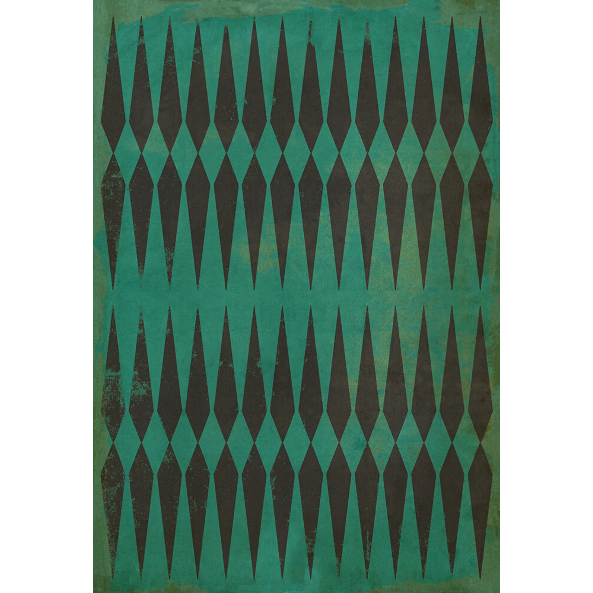 Pattern 08 "Frankenstein" Vinyl Floorcloth - Spicher & Co.