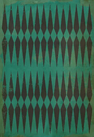 Pattern 08 "Frankenstein" Vinyl Floorcloth - Spicher & Co.