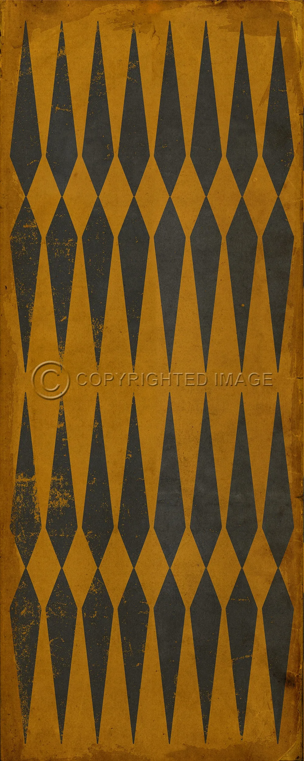 Pattern 08 "Good Old Chuck" Vinyl Floorcloth - Spicher & Co.