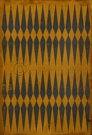 Pattern 08 "Good Old Chuck" Vinyl Floorcloth - Spicher & Co.