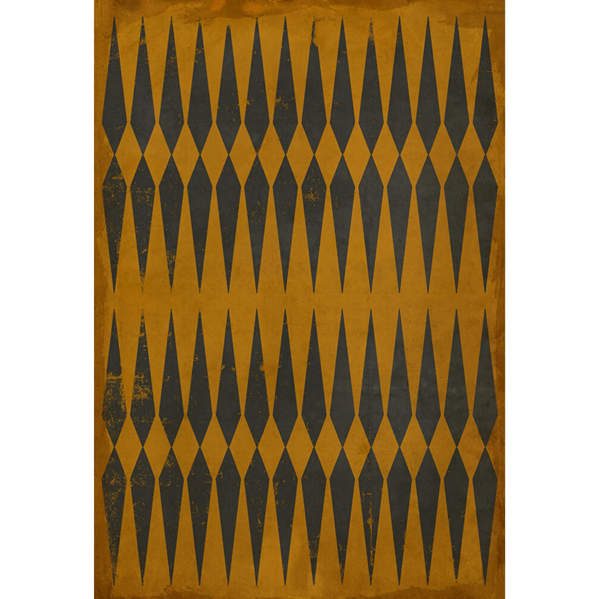 Pattern 08 "Good Old Chuck" Vinyl Floorcloth - Spicher & Co.
