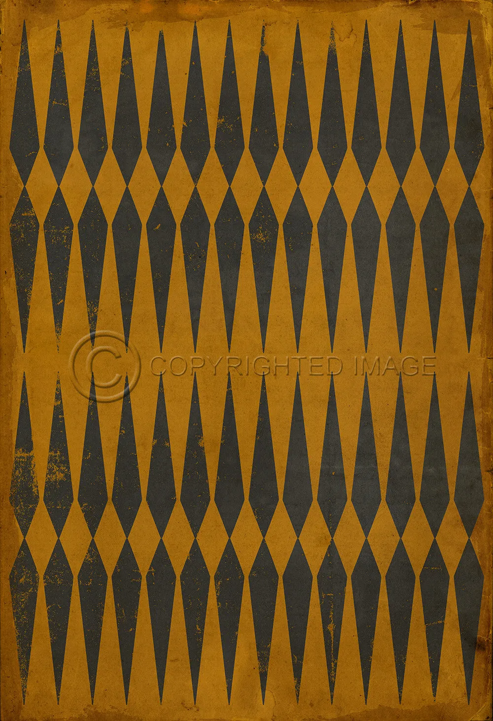 Pattern 08 "Good Old Chuck" Vinyl Floorcloth - Spicher & Co.