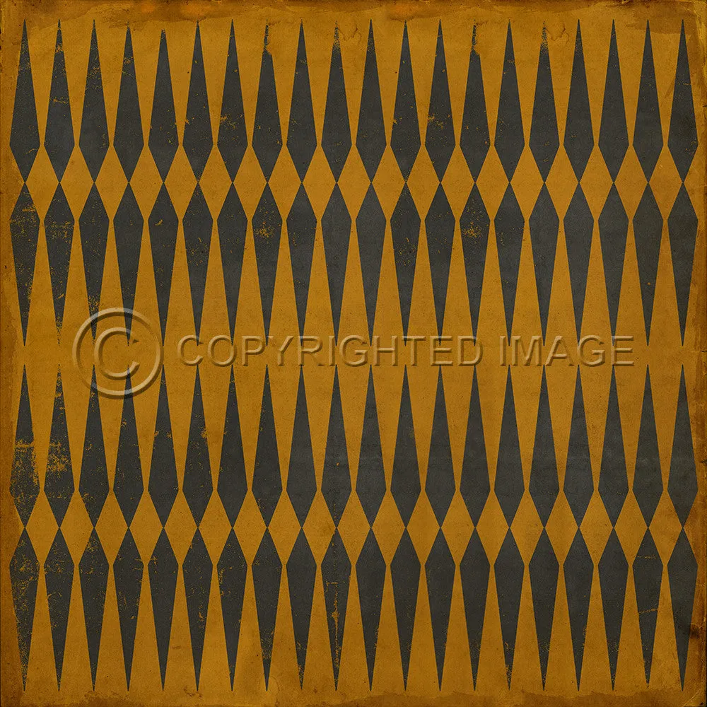 Pattern 08 "Good Old Chuck" Vinyl Floorcloth - Spicher & Co.