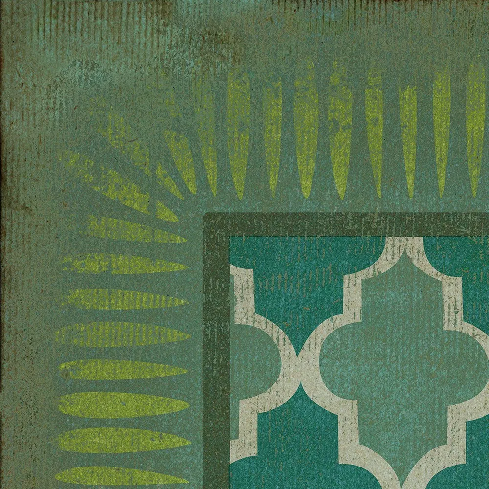 Pattern 10 "Aladdin" Vinyl Floorcloth - Spicher & Co.