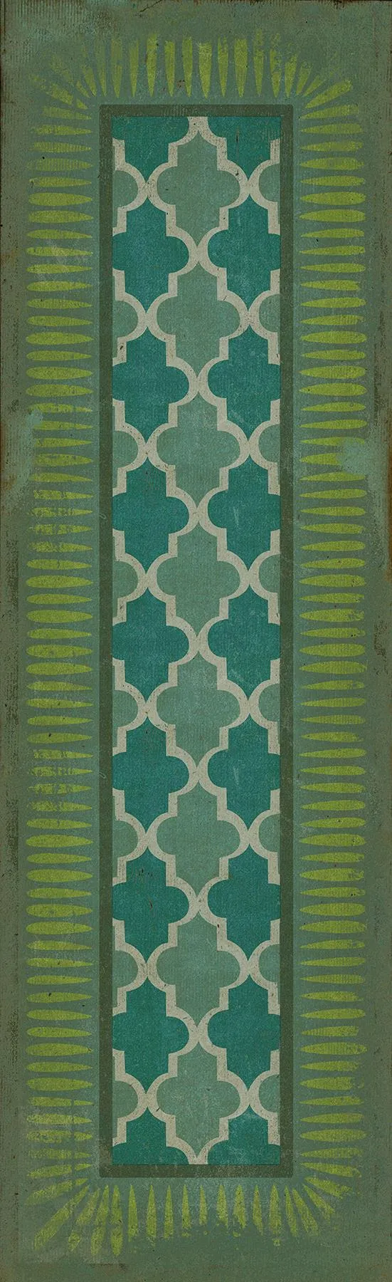 Pattern 10 "Aladdin" Vinyl Floorcloth - Spicher & Co.
