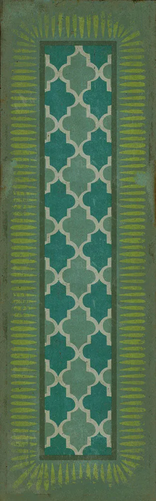 Pattern 10 "Aladdin" Vinyl Floorcloth - Spicher & Co.